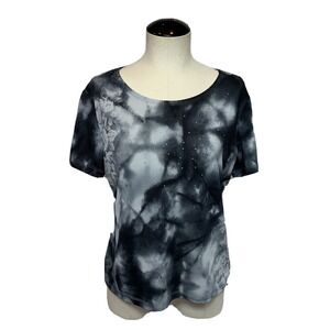 Jessica Max Womens Multicolor Studded Top Blouse Size L Large !!! EUC